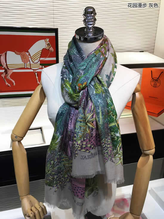 Brand Scarf Luxury Cashmere Thick Shawl And Women Hermes Warm Scarves 18